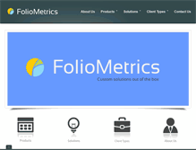 Tablet Screenshot of foliometrics.co.uk